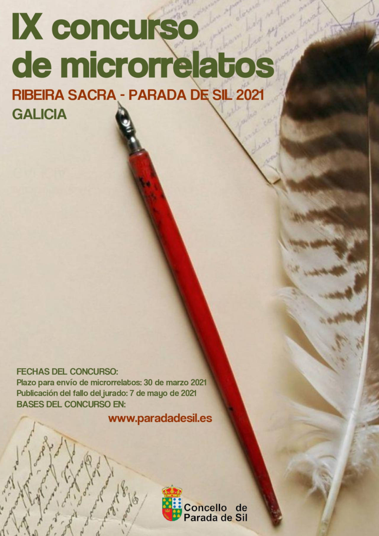 IX Edición del concurso de microrelatos Ribeira Sacra-Parada de Sil 2021 (Concello de Parada de Sil)