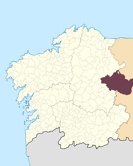 Mapa de situación de Os Ancares