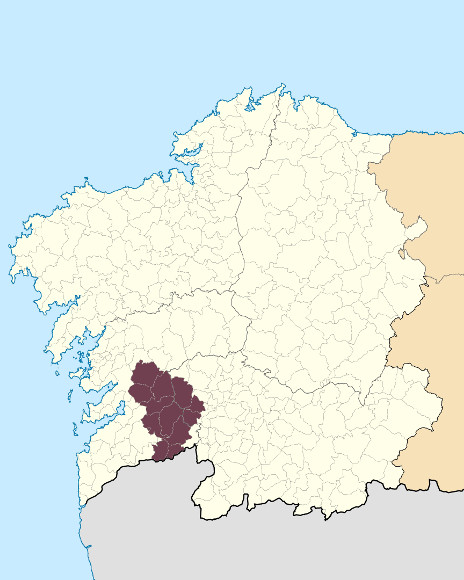 Mapa de situación de Serra do Suído-Faro de Avión