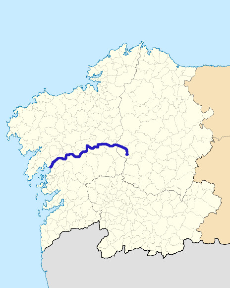 Mapa de situación de Ulla