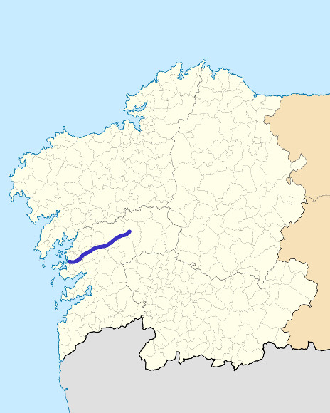 Mapa de situación de Umia