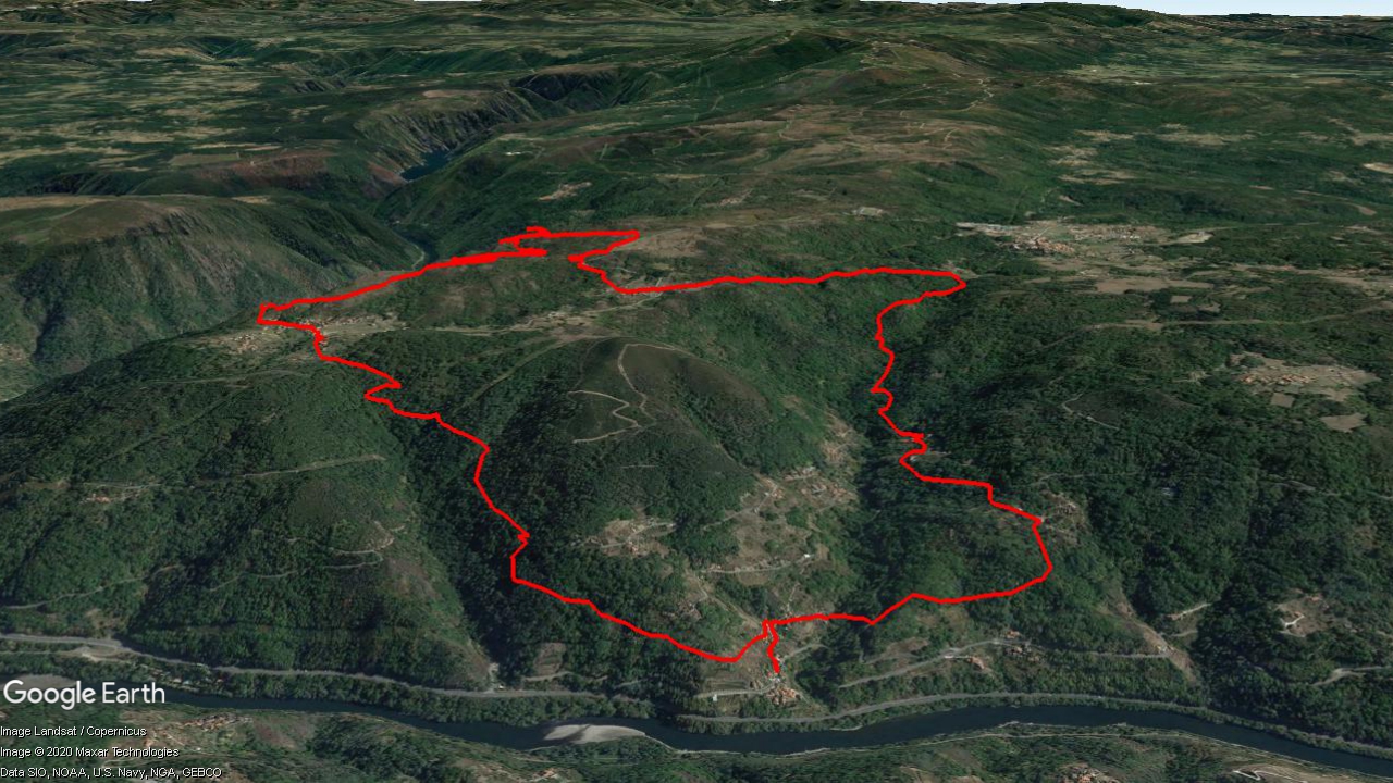 Mapa del recorrido Ruta do Contrabando